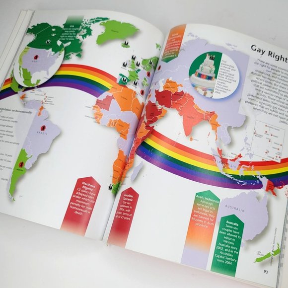 🌼 3/$15 THE PENGUIN STATE OF THE WORLD ATLAS by Dan Smith Paperback Book - Picture 5 of 8